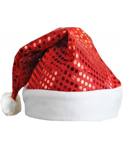 Christmas Hat - Santa Hat- Elf Hat - Reindeer hat - Coil Hat - (2 Pack) Holiday Hats - Sequin Santa Hat - CJ128WN6NXV $6.34 Hats