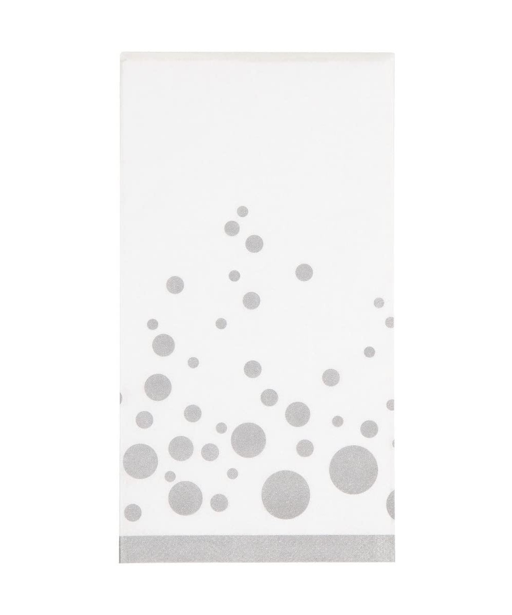 317852 16 Count Paper Guest Napkins- Sparkle and Shine Silver - C412IL06G7X $5.41 Tableware