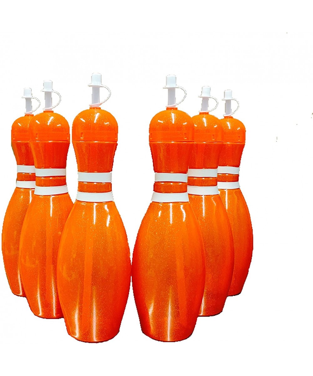 Large Bowling Pin Water Bottles - 32 Ounce - Orange - CP12H755EKX $22.98 Party Tableware