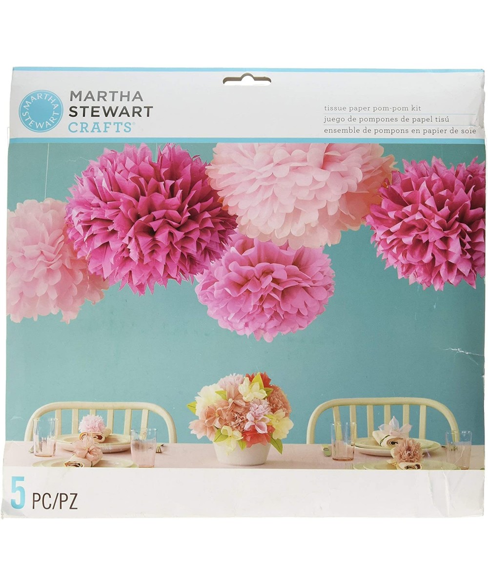 Pom Poms- Pink- 2 Sizes - Pink - C0115399GZ5 $11.92 Tissue Pom Poms