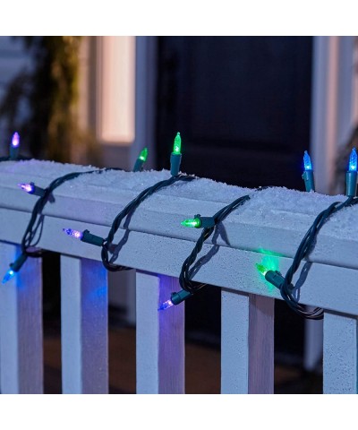Premium Mini LED Christmas Lights - 70 Purple- Blue & Green String Lights - Indoor & Outdoor - 23.6-Foot Strand - Purple- Blu...