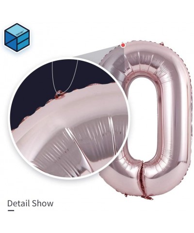 Jumbo Digital Balloons 40 inch Decoration for Birthday Anniversary Festival Party Reusable(Rose Gold Number 6) - Rosegold_6 -...