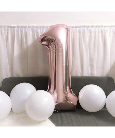 Jumbo Digital Balloons 40 inch Decoration for Birthday Anniversary Festival Party Reusable(Rose Gold Number 6) - Rosegold_6 -...
