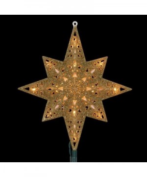 16 Lights Gold Bethlehem Star Tree Top - CV12N273DIO $24.94 Tree Toppers