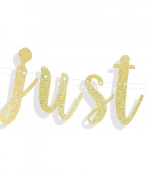 Shit Just Got Real Gold Glitter Cursive Script Bunting Banner Funny Wedding Anniversary Bachelorette Party Decoration Sign - ...