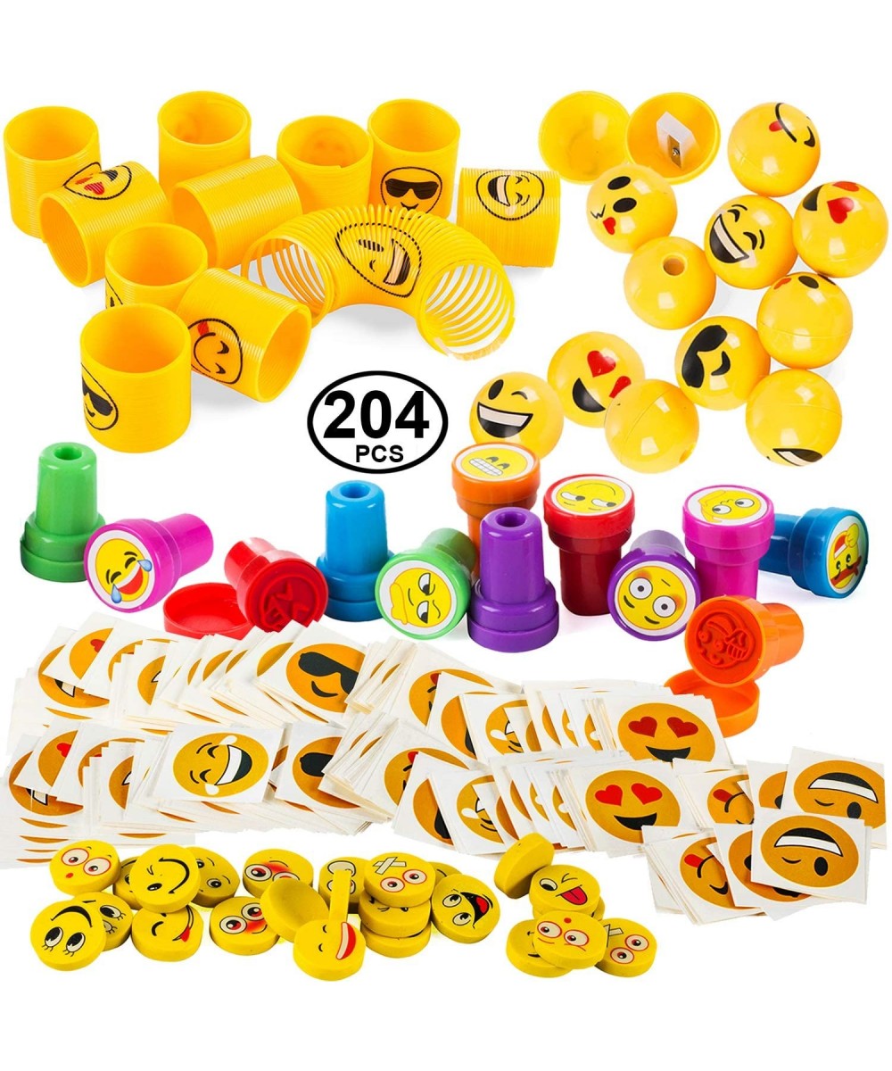 Emoticon Party Favors - Prizes for Kids - Emoticon Party Supplies - Stocking Stuffer - Goody Bag Filler (204 Pc Party Favors)...