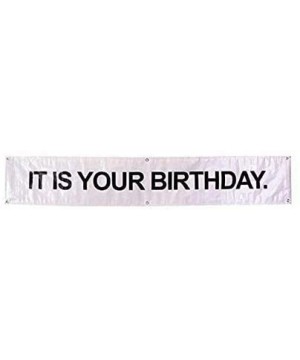 IT is Your Birthday.Vinyl Birthday Party Banner with with Metal Hanging Rings - CW18WNZRKR5 $4.97 Banners