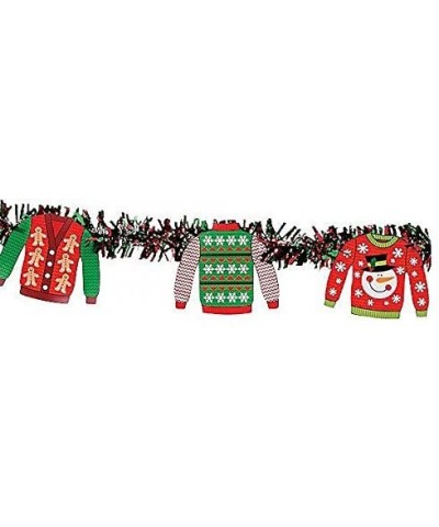 Ugly Sweater Party Set - Includes Ugly Sweater tablecloth and Garland banner - CS187IYGYD8 $5.65 Tablecovers