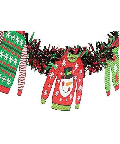 Ugly Sweater Party Set - Includes Ugly Sweater tablecloth and Garland banner - CS187IYGYD8 $5.65 Tablecovers