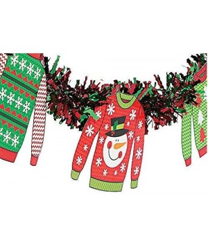 Ugly Sweater Party Set - Includes Ugly Sweater tablecloth and Garland banner - CS187IYGYD8 $5.65 Tablecovers