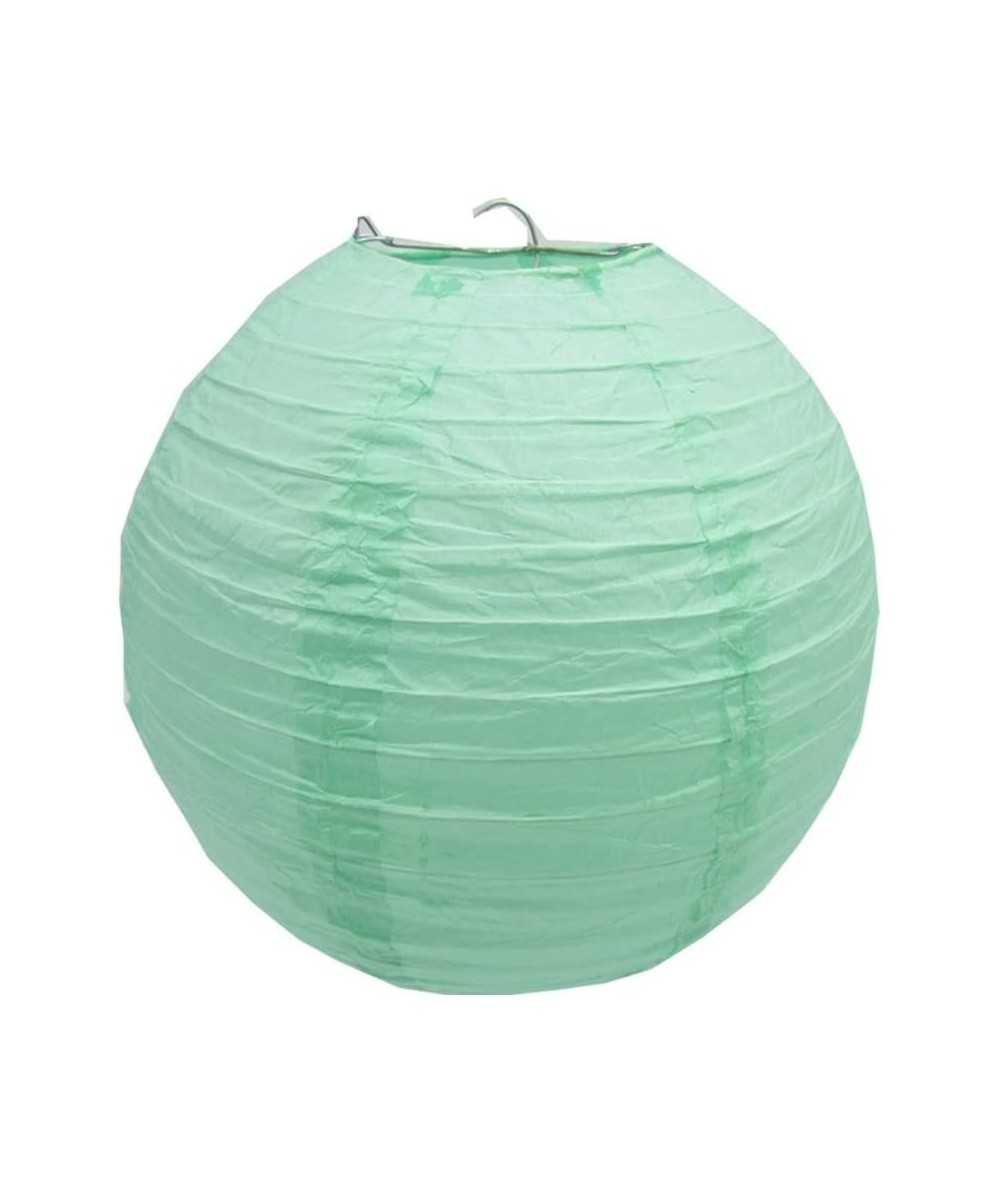 Round Paper Lanterns Lamp Wedding Birthday Party Decoration Available Sizes 4" to 18" (Mint Green- 4"/10CM) - Mint Green - CA...