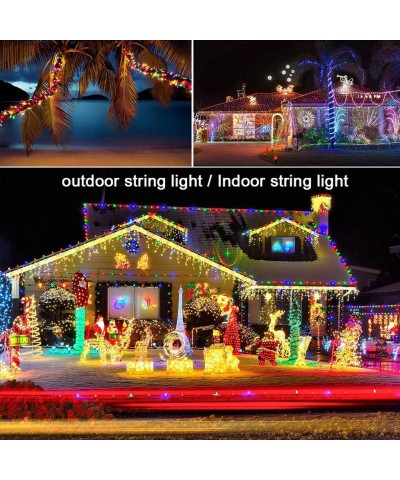 Solar Outdoor String Christmas Lights 33Ft 100LED Patio Lighting for Outside Yard Gazebo Party Wedding Tents Porch Xmas Garde...