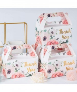 24 Pack Thank You Treat Boxes - Floral Design Cardboard Box- Perfect for Wedding- Birthday- Celebrating and Party - 6.25 x 3....