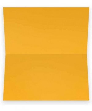 Squash Yellow Place Cards - Flat or Tent - 10 or 50 Pack - White Blank Front with Color Border - Placement Table Name Seating...