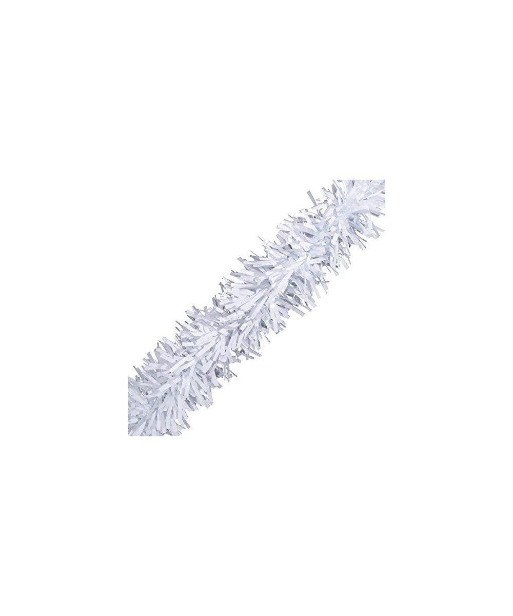 White Vinyl Twist Garland - 4" x 25' roll - White - C41844K89IX $8.17 Banners & Garlands