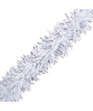 White Vinyl Twist Garland - 4" x 25' roll - White - C41844K89IX $8.17 Banners & Garlands