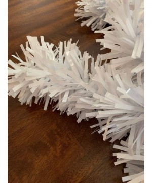 White Vinyl Twist Garland - 4" x 25' roll - White - C41844K89IX $8.17 Banners & Garlands