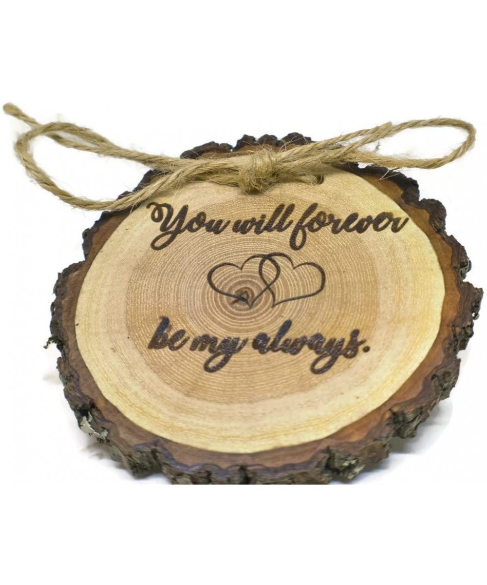 You Will Forever be My Always Wood Ring Bearer Pillow - CS18I34IH5K $13.26 Ceremony Supplies