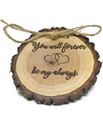 You Will Forever be My Always Wood Ring Bearer Pillow - CS18I34IH5K $13.26 Ceremony Supplies