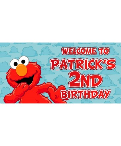 Personalized Birthday Banner for Elmo Theme Party 24"x 48 - C5198QSLM4R $31.14 Banners & Garlands