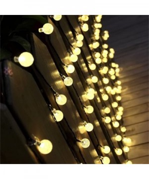 Solar Globe String Lights 2 Pack 30 LED 19.8ft Outdoor Crystal Ball Christmas Decoration Light Waterproof Solar Patio Lights ...