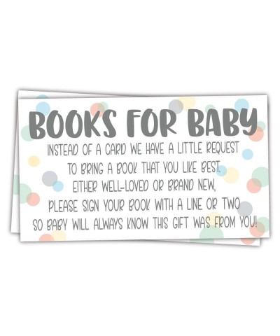 50 Sweet Dot Books for Baby Shower Request Cards - Invitation Inserts - Gender Neutral Baby Shower - CG18EGR9IQ7 $7.84 Invita...