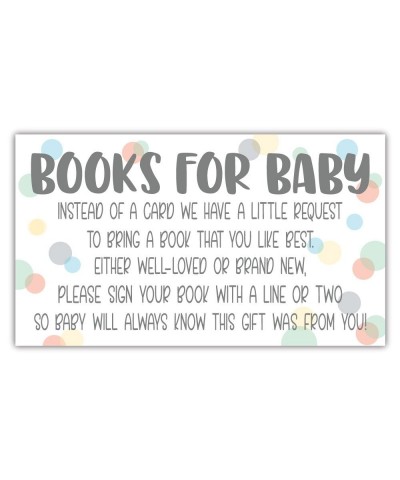 50 Sweet Dot Books for Baby Shower Request Cards - Invitation Inserts - Gender Neutral Baby Shower - CG18EGR9IQ7 $7.84 Invita...