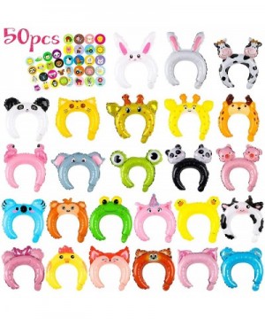 50p Zoo Animal Inflatable Headbands Wildlife Balloon Hair Hoop Include Forest Safari Farm Animals Jungle Theme Birthday Party...