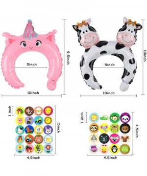 50p Zoo Animal Inflatable Headbands Wildlife Balloon Hair Hoop Include Forest Safari Farm Animals Jungle Theme Birthday Party...