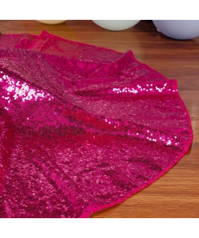 Sequin Christmas Tree Skirt 36Inch Hot Pink Tree Skirt Ornaments Decoration Tree Skirt Dress Used Party Fuchsia Tree Skirt Wh...