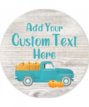 Personalized Autumn Fall Festival Party Favor Labels - 40 Stickers (Blue) - Blue - C619G6L63Y5 $10.47 Favors