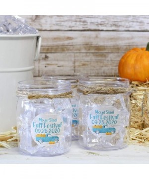 Personalized Autumn Fall Festival Party Favor Labels - 40 Stickers (Blue) - Blue - C619G6L63Y5 $10.47 Favors