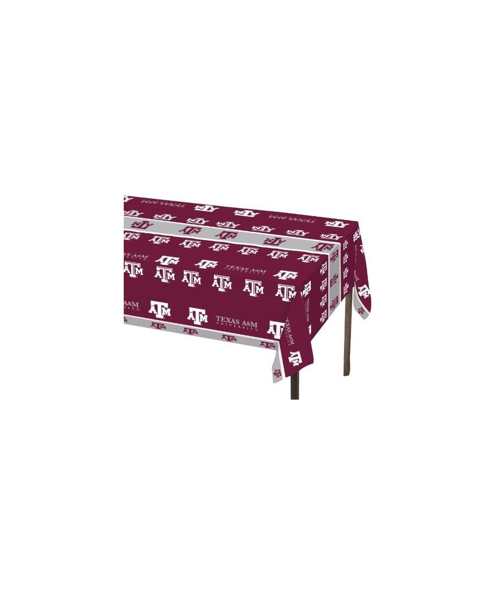 Texas A And M University Theme Plastic Tablecloth- Aggies - C511CV3ICD3 $4.93 Tablecovers