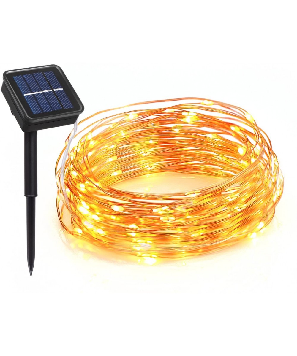 Outdoor Solar String Lights- Waterproof 100 LEDs 33 Feet 8 Modes Solar Christmas Lights for Outdoor/Indoor- Garden- Patio- We...