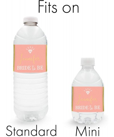 Personalized Bridal Shower Water Bottle Labels - 12 Stickers (Blush) - Blush - CE19DKI2695 $7.95 Favors