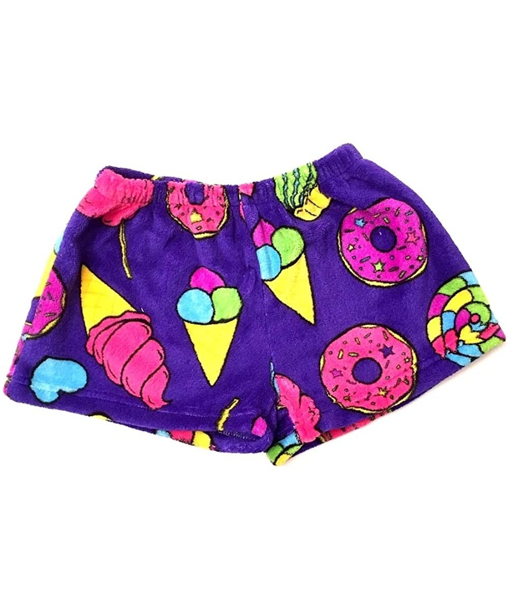 Girl's Women's and Boy's Fuzzies Plush Super Soft Cozy Pajama Shorts Sizes 5/6 to Junior Small - Carnival - CT193CICH3U $26.6...