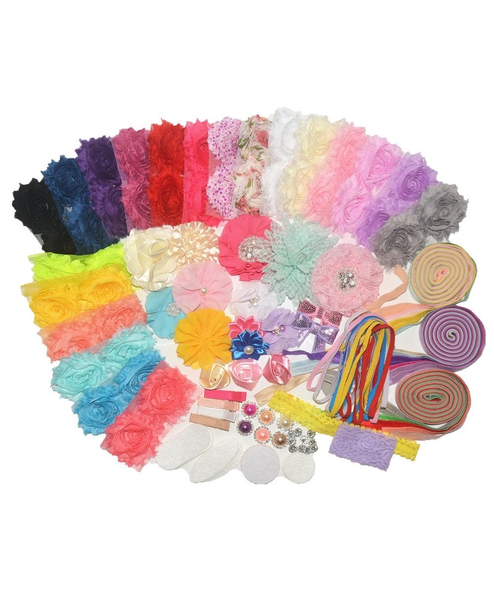 99 Pcs Headbands and Clips DIY Headand Kit Party Supplies for DIY Hair Bow Maker - Paris Inspired Collection (AIH0235-2) - Co...
