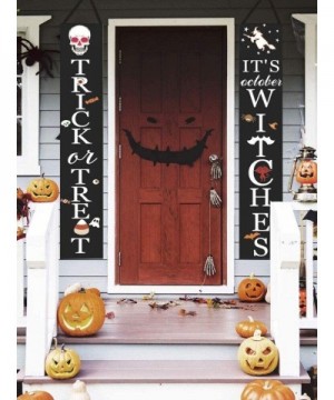 Halloween Decorations Outdoor Decor-It's Witches & Trick or Treat Decorations Sign Outdoor Hanging Sign for Front Door or Ind...