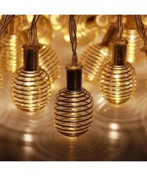 LED Globe String Lights- 10FT/20 Decorative Moroccan Orb- Bright Warm Light for Festival Christmas Halloween Party Wedding De...