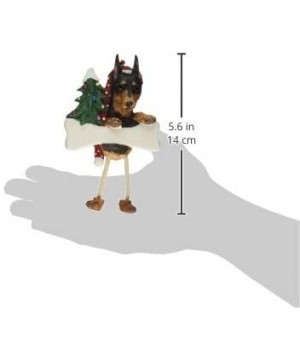 Miniature Pinscher Ornament with Unique "Dangling Legs" Hand Painted and Easily Personalized Christmas Ornament - CQ114WDZRPV...