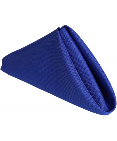 50 pcs 17-Inch Royal Blue Polyester Luncheon Napkins - for Wedding Party Reception Events Restaurant Kitchen Home - Royal Blu...