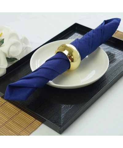 50 pcs 17-Inch Royal Blue Polyester Luncheon Napkins - for Wedding Party Reception Events Restaurant Kitchen Home - Royal Blu...