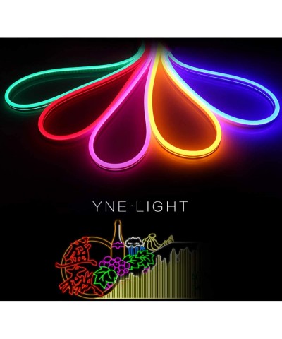 LED Neon Strip Light IP65 Waterproof LED Rope Light for Indoor & Outdoor Decoration- Upgraded Silicone Strip Light - Yellow 2...