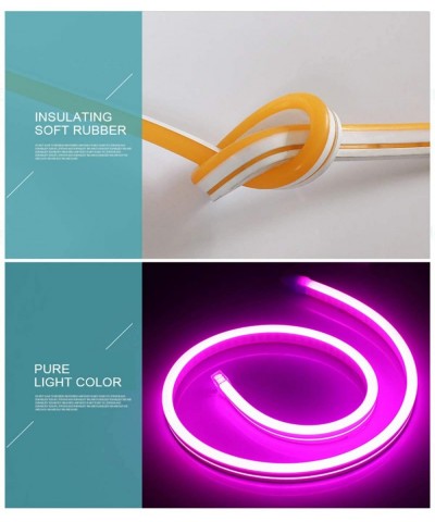 LED Neon Strip Light IP65 Waterproof LED Rope Light for Indoor & Outdoor Decoration- Upgraded Silicone Strip Light - Yellow 2...