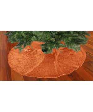 Christmas Tree Skirt Orange Tree Skirt Tree Skirt 30 Inch Christmas Decoration Y1107 - Orange - CB18L8IAGE2 $17.63 Tree Skirts