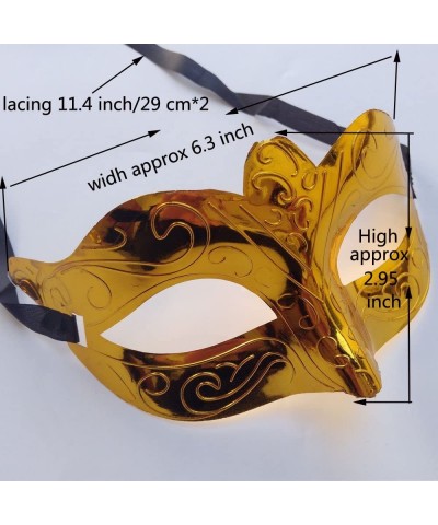 Halloween Party Half face Mask- Patriotic carnival decoration- pack of 12 - CI185D4CQQ6 $5.85 Party Games & Activities