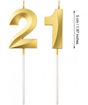 21st Birthday Candles Cake Numeral Candles Happy Birthday Cake Topper Decoration for Birthday Party Wedding Anniversary Celeb...