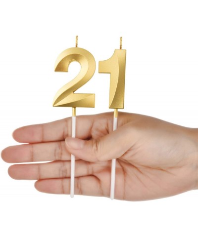 21st Birthday Candles Cake Numeral Candles Happy Birthday Cake Topper Decoration for Birthday Party Wedding Anniversary Celeb...