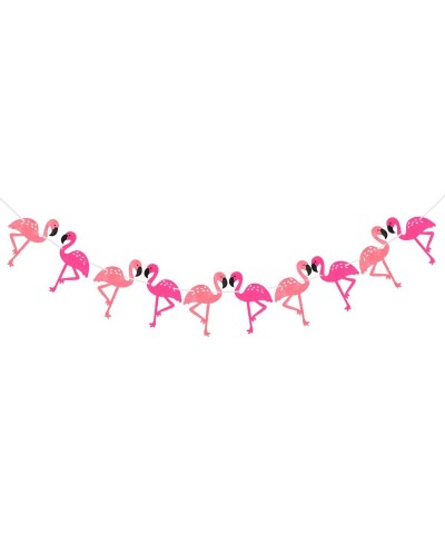 Pink Flamingo Banner Hawaiian Tropical Party Garland Party Decoration Flamingo Party Supplies for Beach Summer Tropical Party...