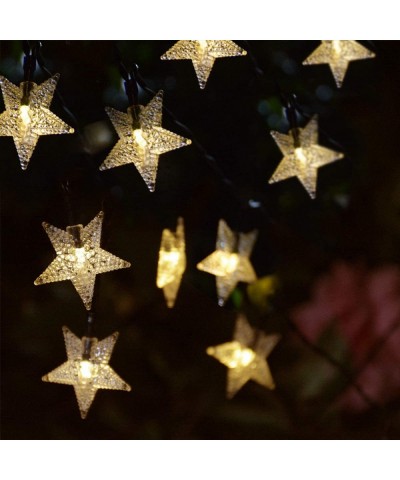 Solar String Lights Outdoor- Solar Powered Star String Lights- 30ft 50LED Waterproof Christmas Solar String Lights for Garden...